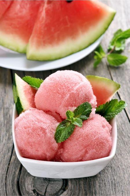 watermelon sorbet recipe no ice cream maker