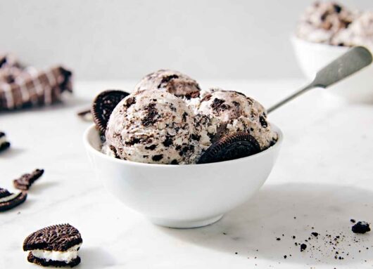 cookie and cream ice cream
